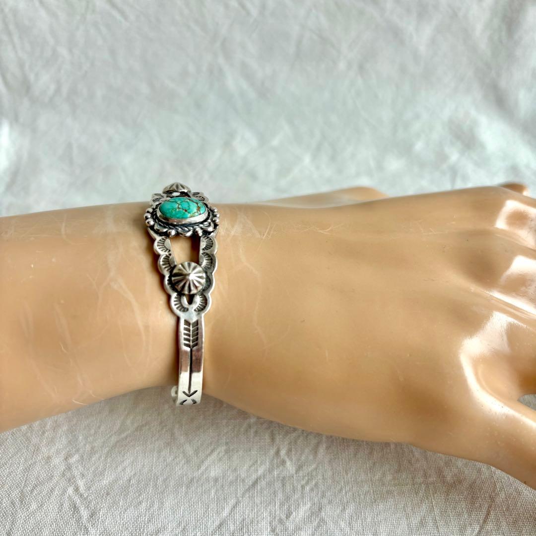1940’s ヴィンテージ ナバホ バングル　スターリングシルバー　ターコイズ