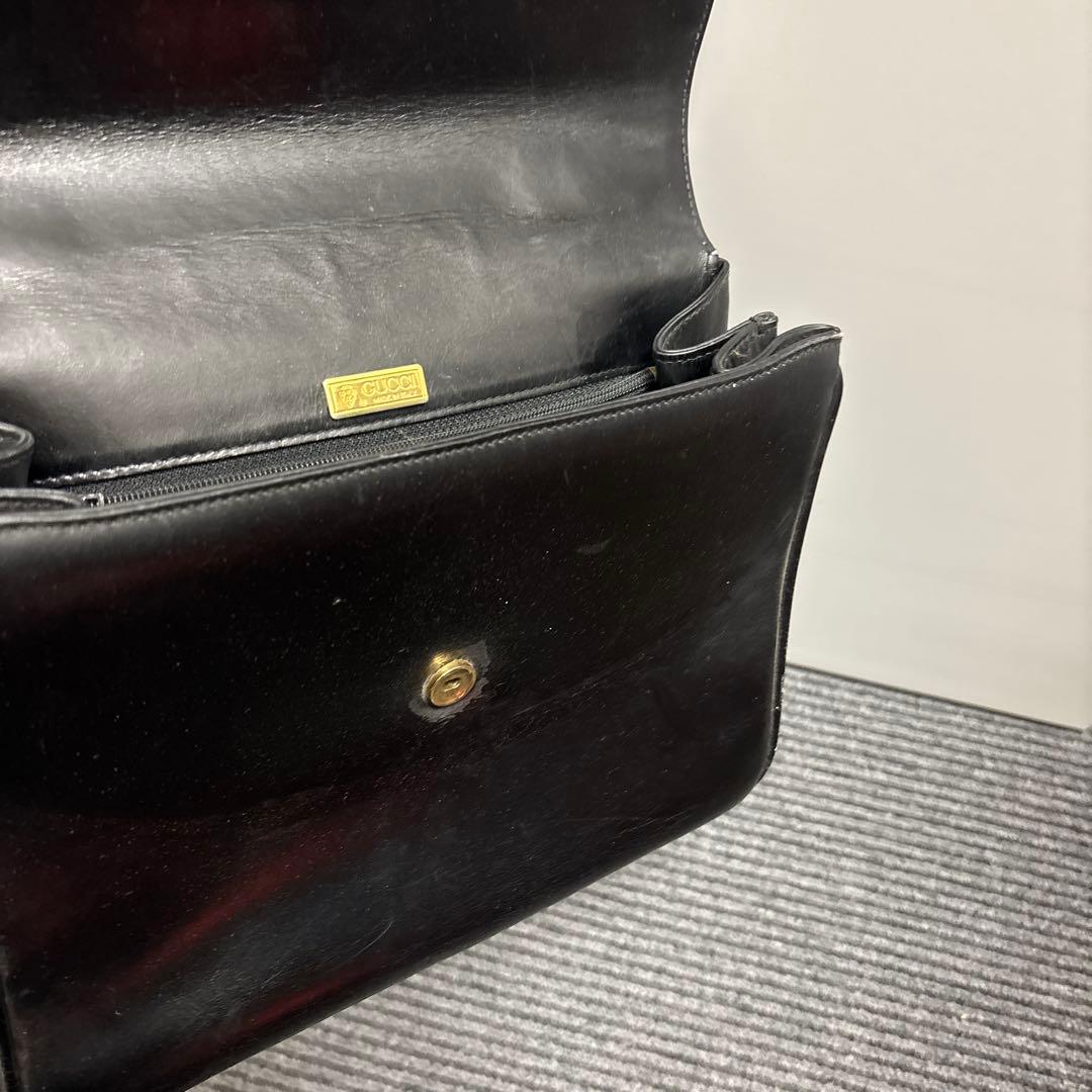 グッチ ヴィンテージ ハンドバッグ ゴールド金具