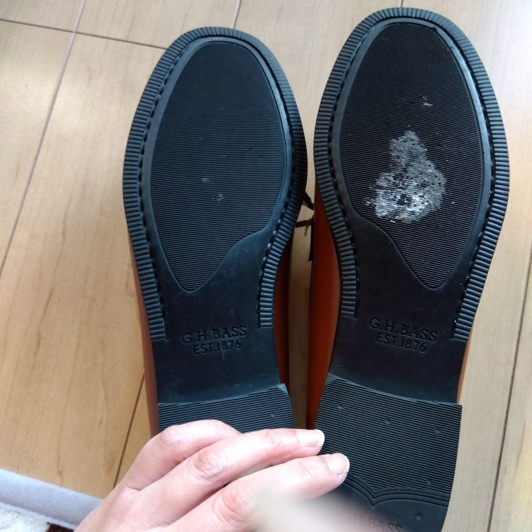 G.H. BASS WEejuns ブラウン ローファー　靴裏汚れあり　ガム汚れ