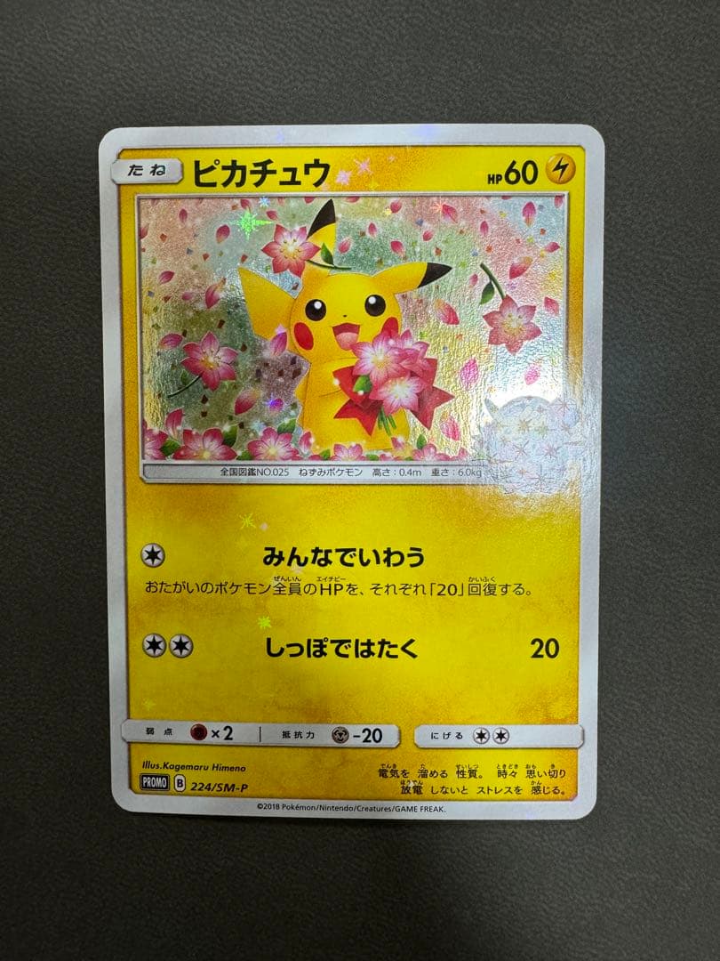 ピカチュウ：ポケモンセンター20周年記念キャンペーン PROMO SM-Pプロ…