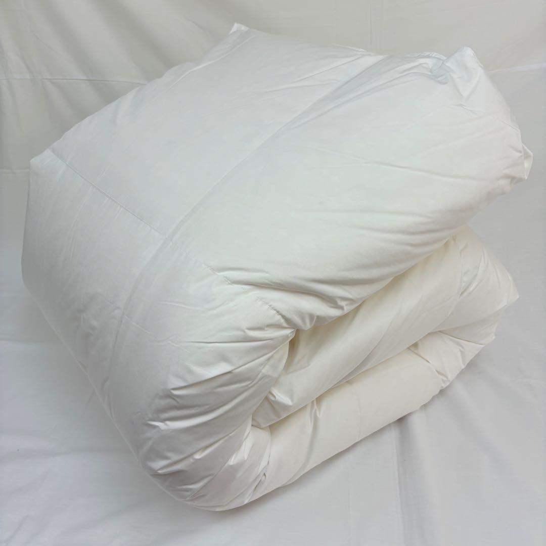 羽毛布団 セミダブル ポーランド産ホワイトダック93%　日本製　ロイヤルゴールド