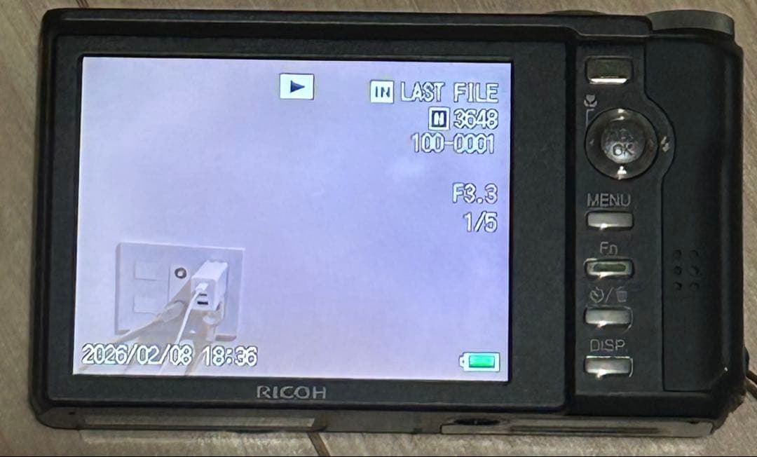 【動作確認済み】RICOH R10 デジカメ コンデジ 説明書 純正ケース付