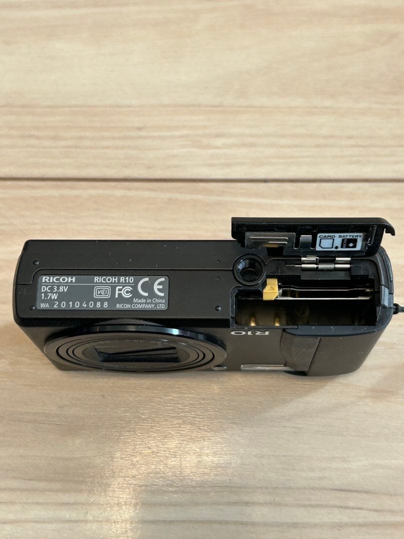 【動作確認済み】RICOH R10 デジカメ コンデジ 説明書 純正ケース付