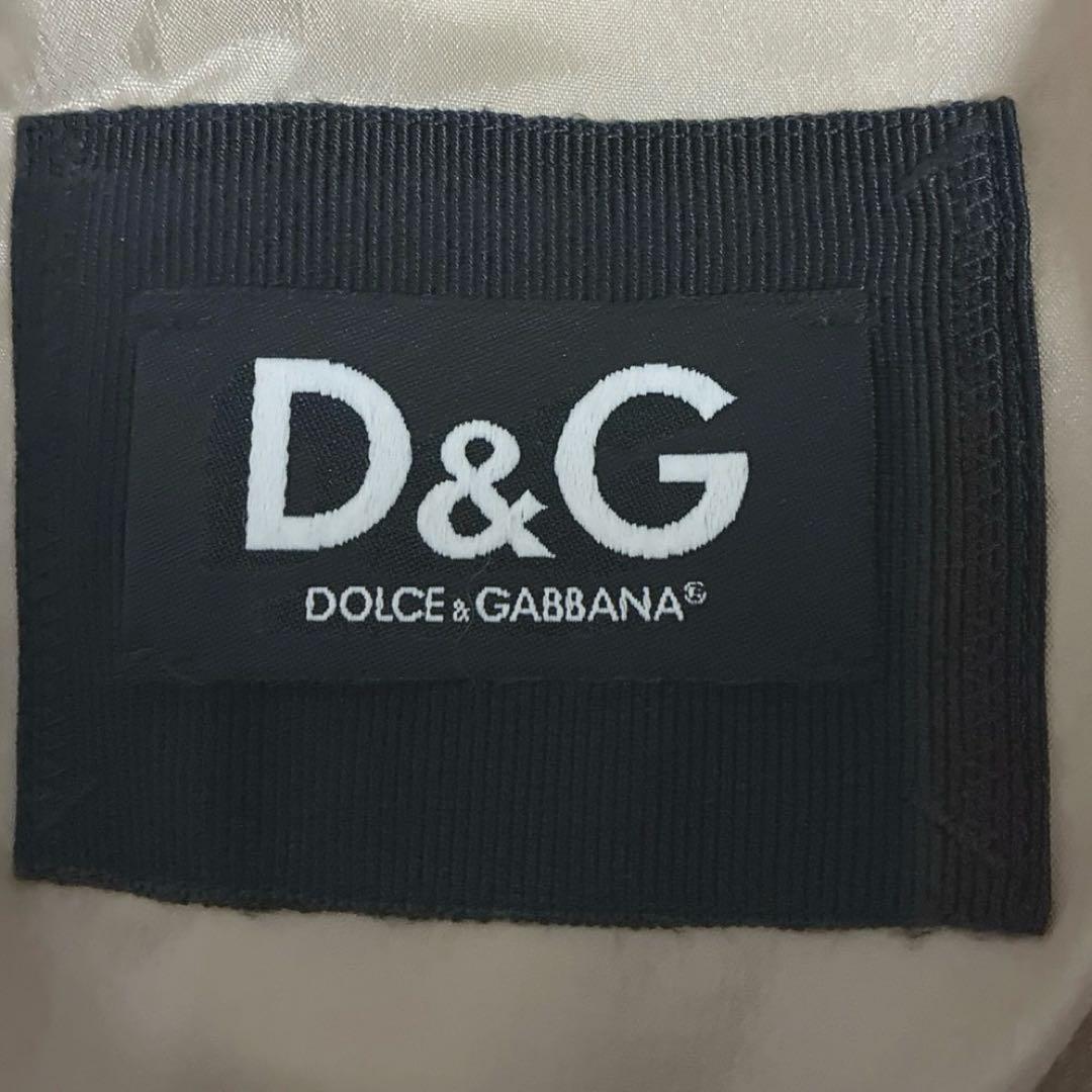 【極美品】D&G ベルベットテーラードジャケット ショールカラー アート 一点物