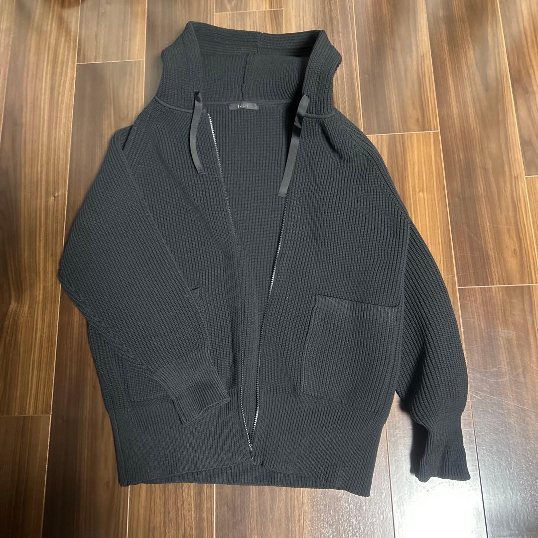 leliil ハイテク畦フーディー 黒