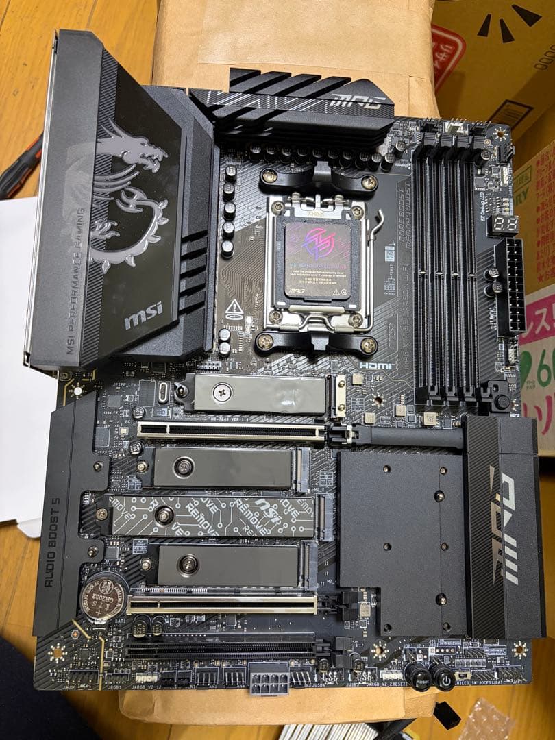 【美品】　MSI X870E CARBON納品書付き