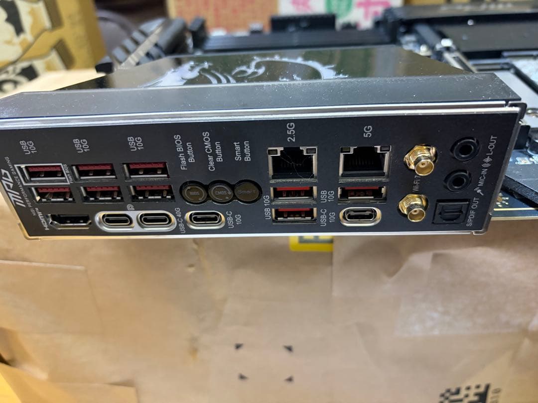 【美品】　MSI X870E CARBON納品書付き