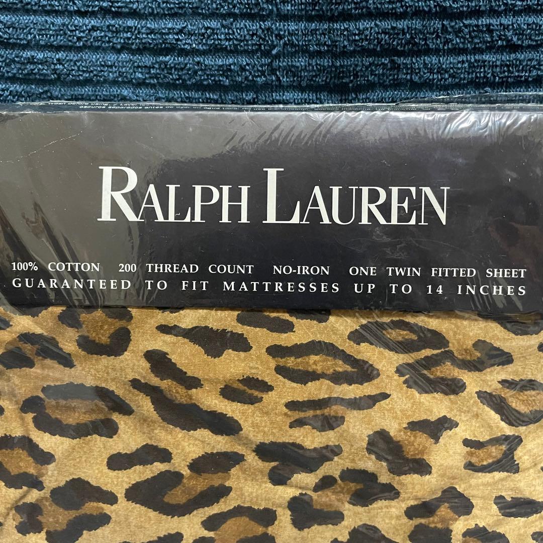 【未使用品】 「ラルフローレン ヒョウ柄シーツ」 RALPH LAUREN