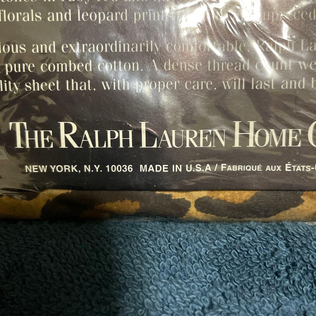 【未使用品】 「ラルフローレン ヒョウ柄シーツ」 RALPH LAUREN