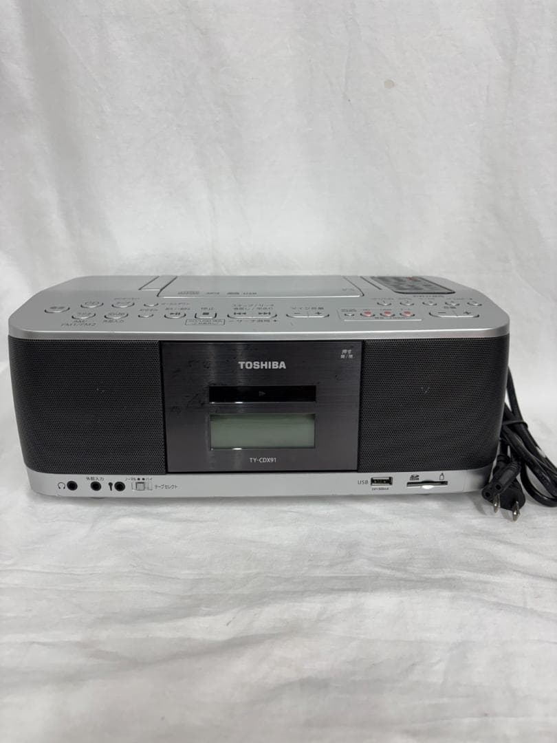 美品 東芝 TOSHIBA SD/USB/CDラジカセ TY-CDX91