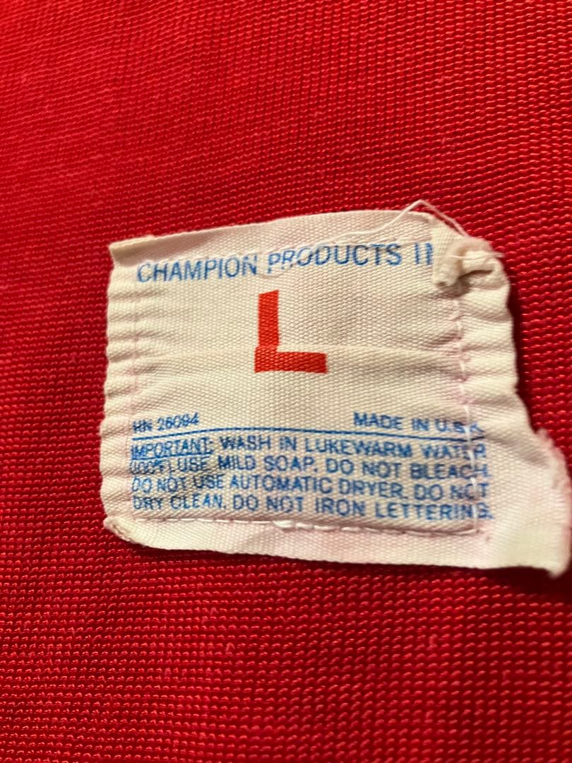 80s チャンピオンフットボールT vintage タタキタグＬ