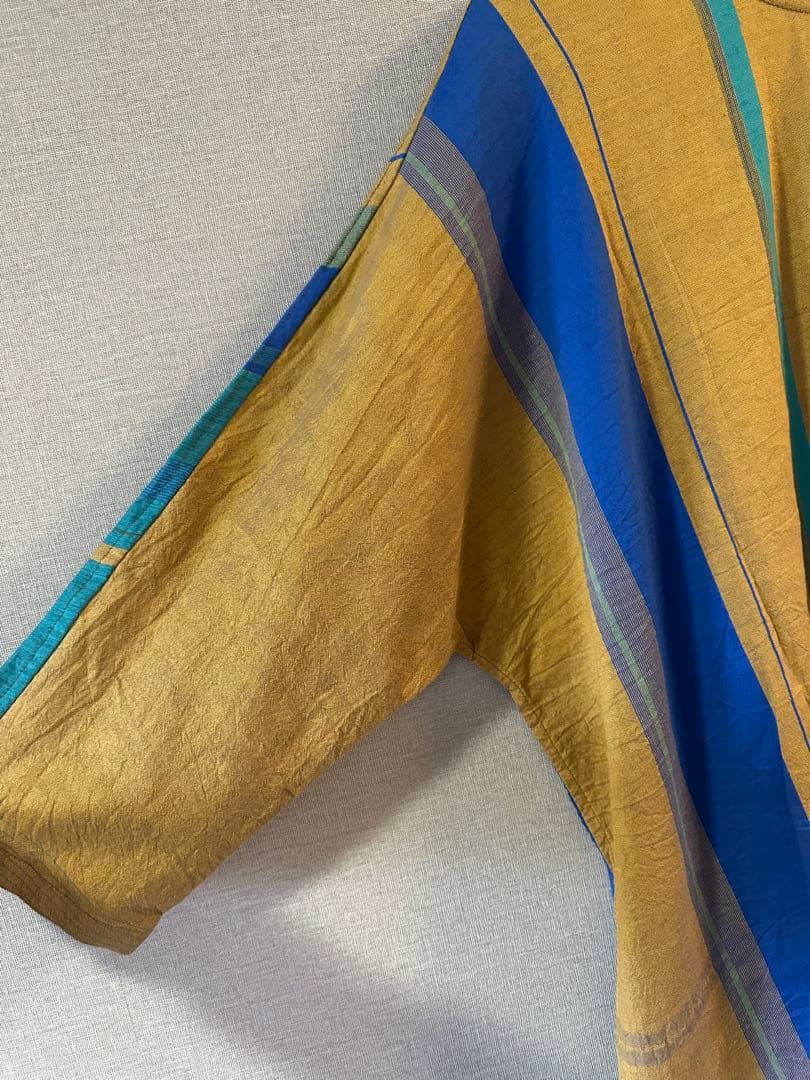 新品未使用　タマキニイメ fuwa-T ALL コットン100% マスタード系