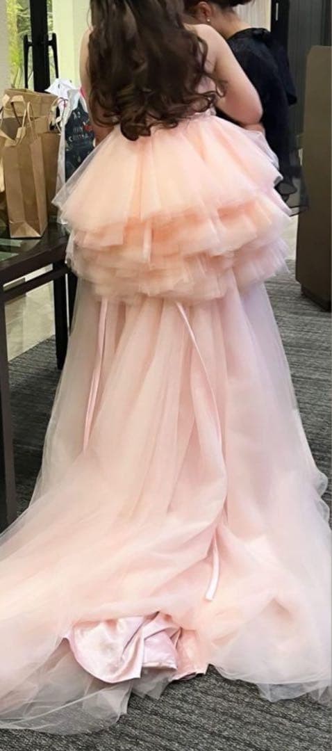 【天使の羽ドレス風】ウェディングドレス　カラードレス