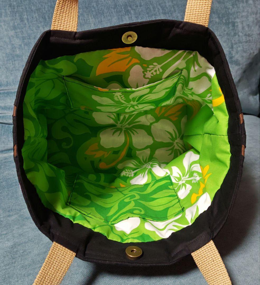 みっちゃん！ハンドメイド　ハワイアンキルトバッグ　（木蓮）