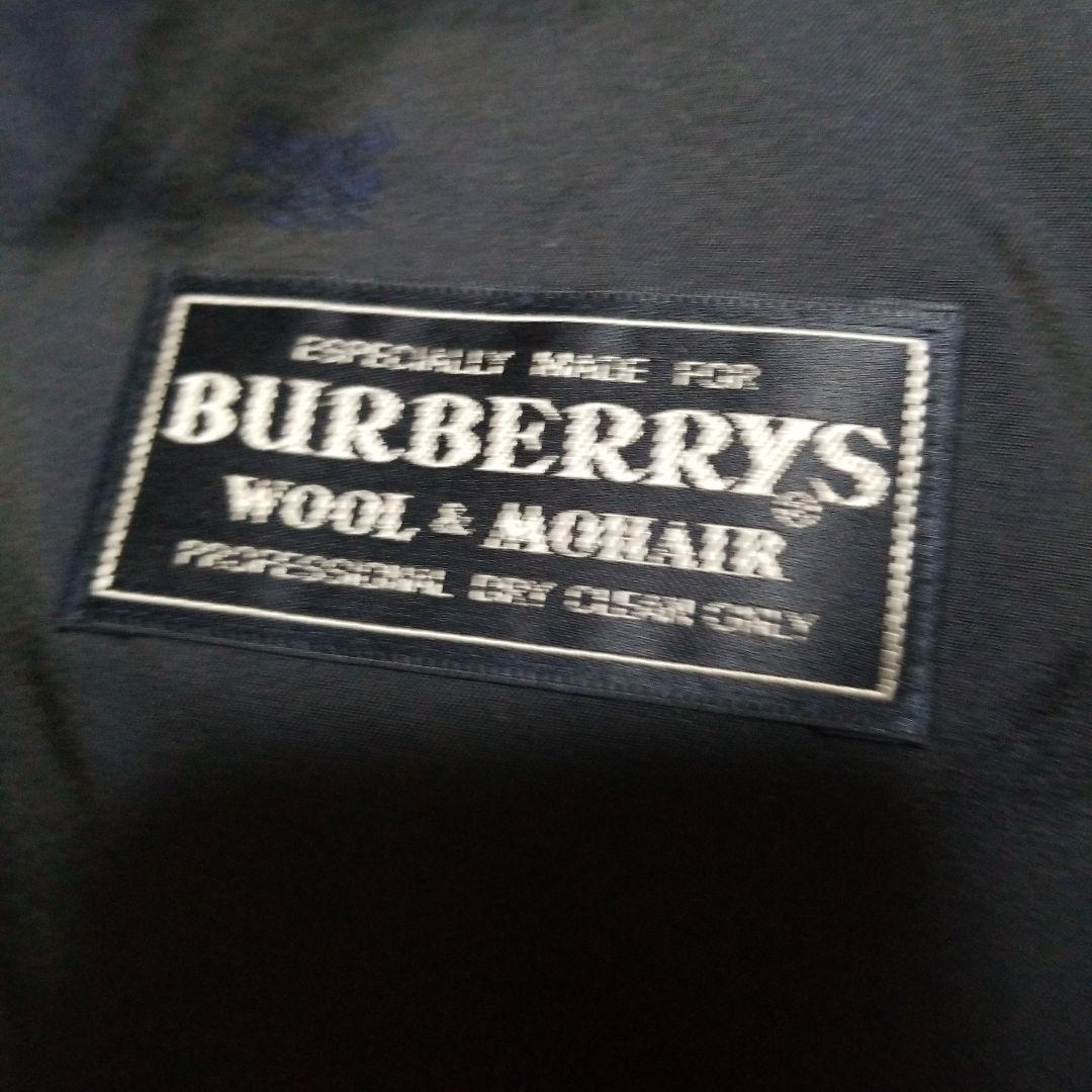 【大きいサイズ】バーバリー　紺ブレ　ダブル　金ボタン　AB6　背抜き　美品