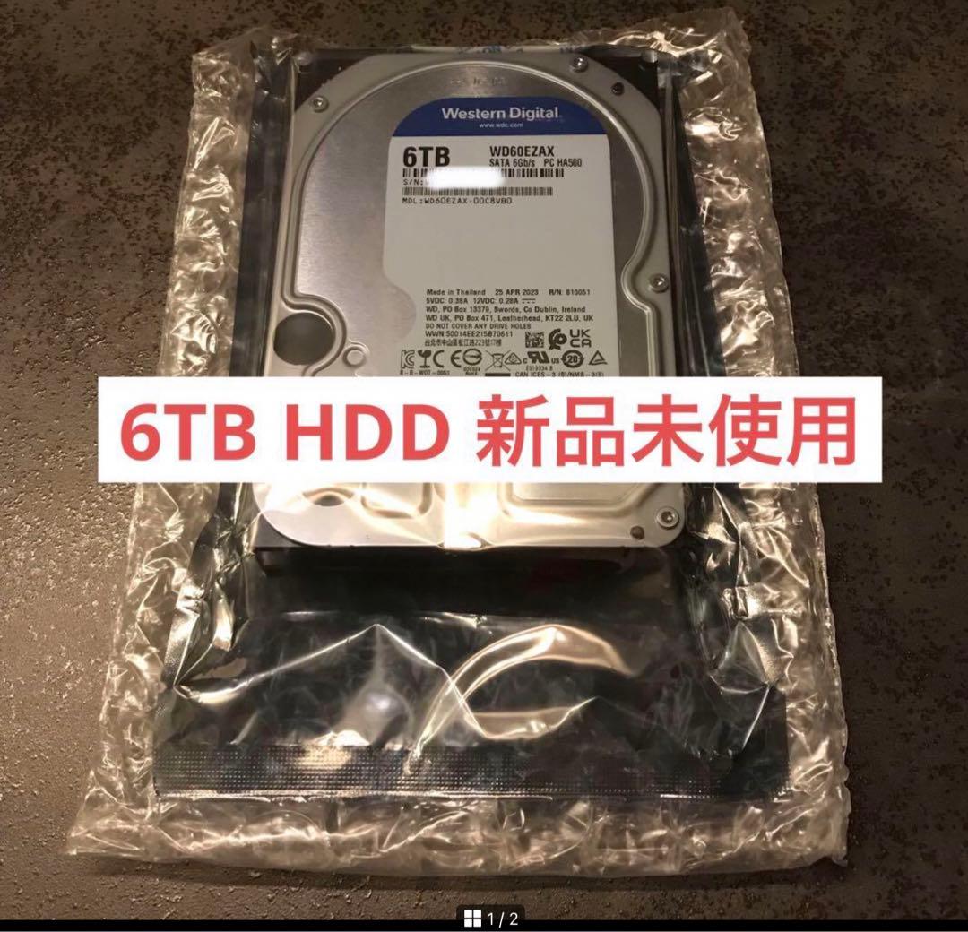 【新品未使用】WESTERN DIGITAL 6TB HDD 3.5インチ