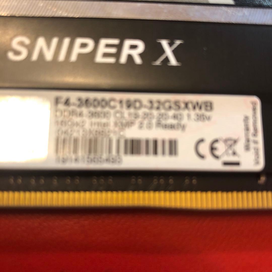 メモリー G.SKILL SNIPER DDR4 16GBx2 32GB 3600