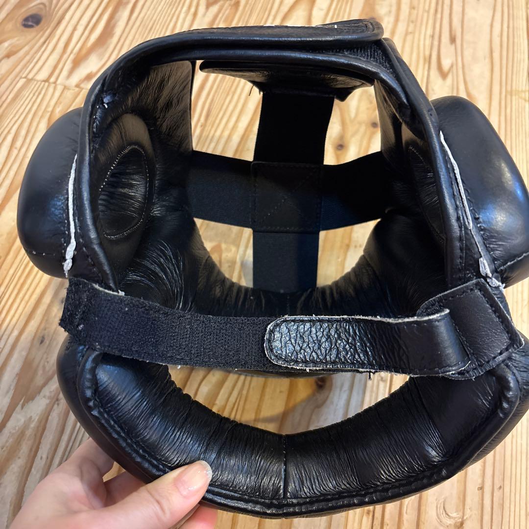 K-1 ヘッドギア ブラック レザー