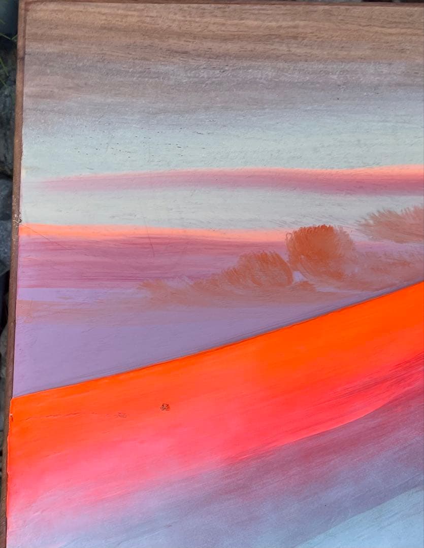 G*O様 百瀬善明作　『赤富士』半立体盛絵　大型　吉祥縁起