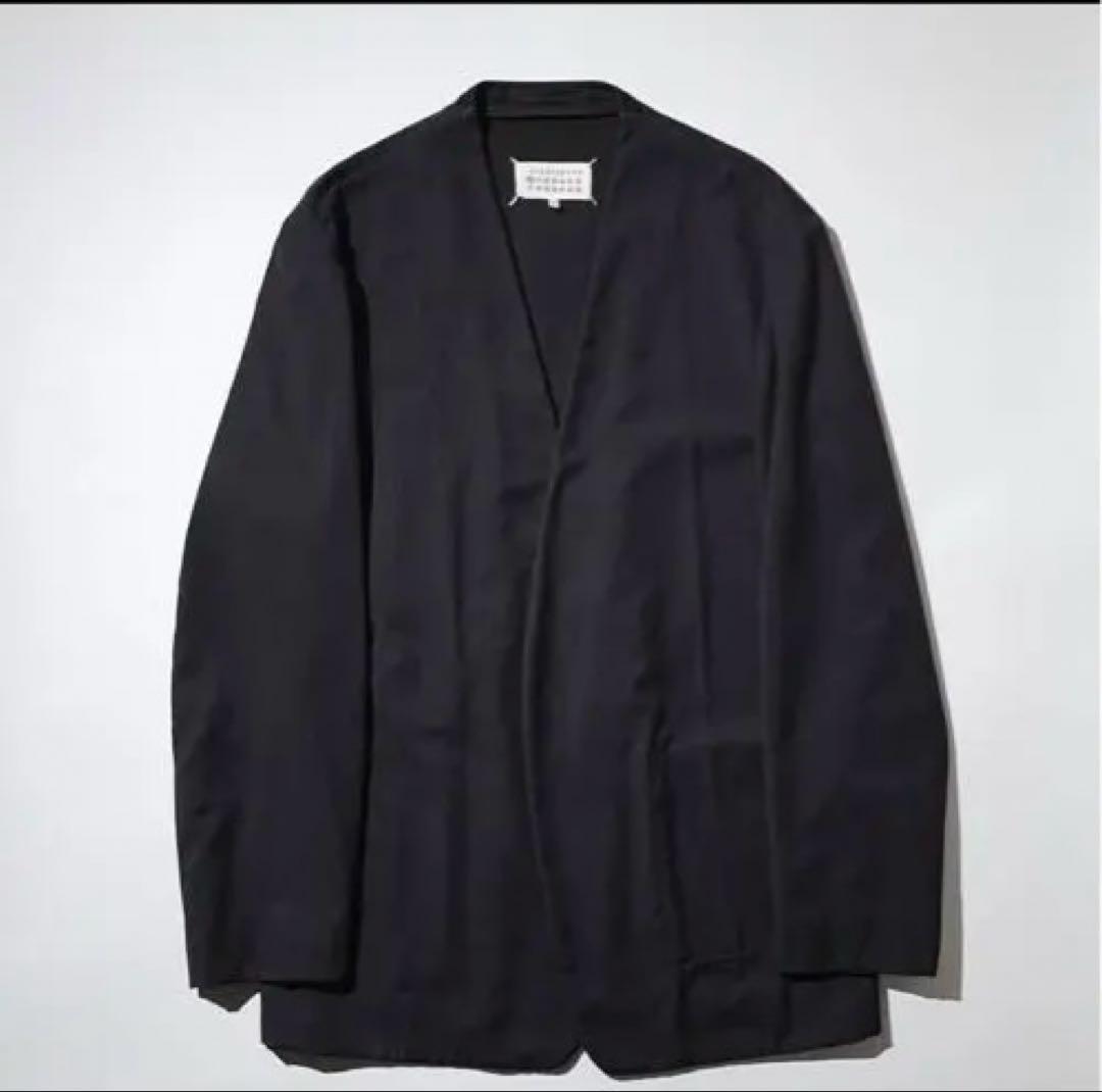 20ss Maison Margiela 10 ストライプノーカラージャケット