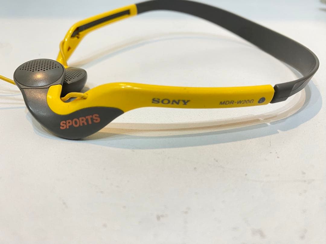 sh1583 SONY MDR-W20G 有線イヤホン イエロー/グレー ソニー