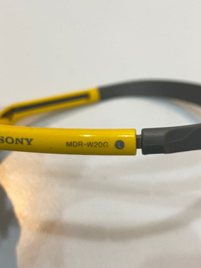 sh1583 SONY MDR-W20G 有線イヤホン イエロー/グレー ソニー