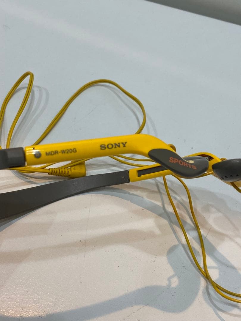 sh1583 SONY MDR-W20G 有線イヤホン イエロー/グレー ソニー