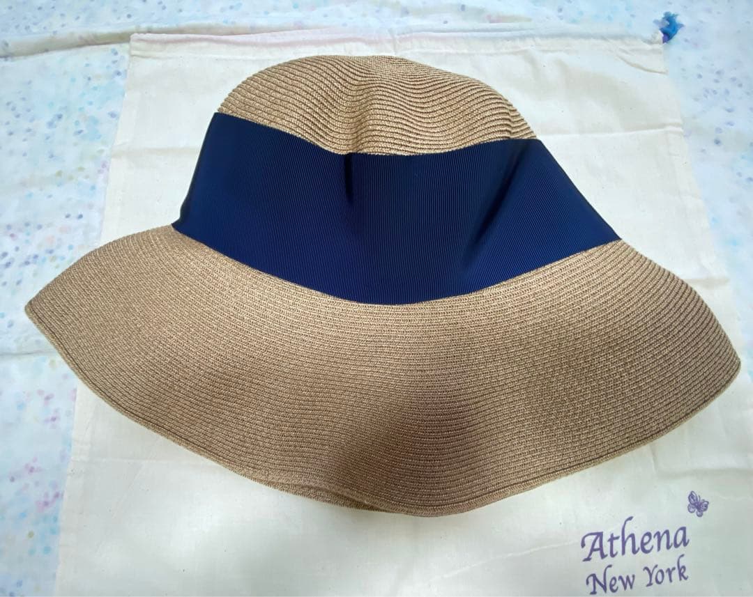 タグ付き新品　Athena New York リサコ　 ネイビー　リボン