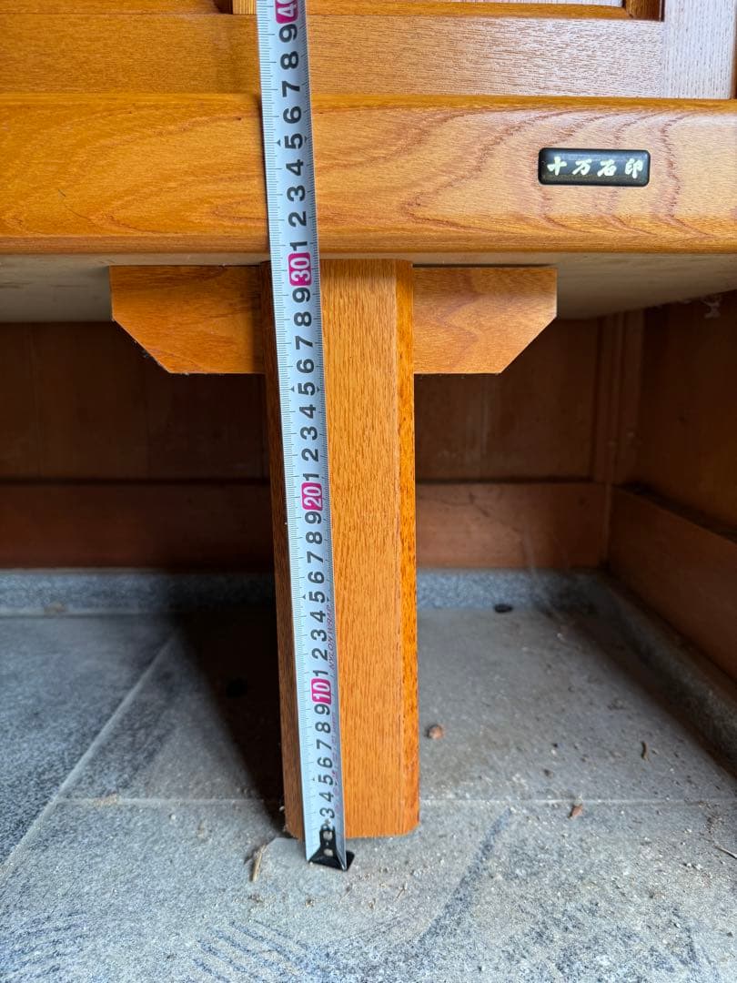 木製靴箱 十万石印　昭和　レトロ　アンティーク