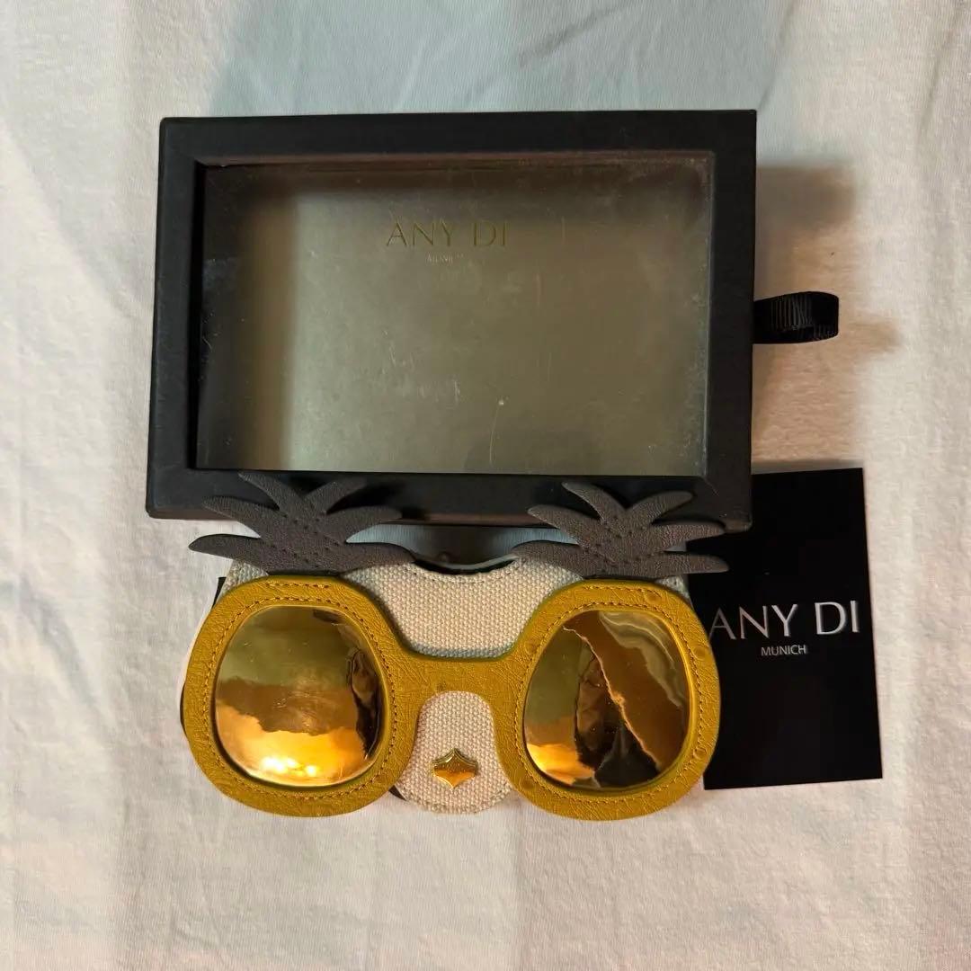 ANY DI イエロー ゴールド サングラスケース