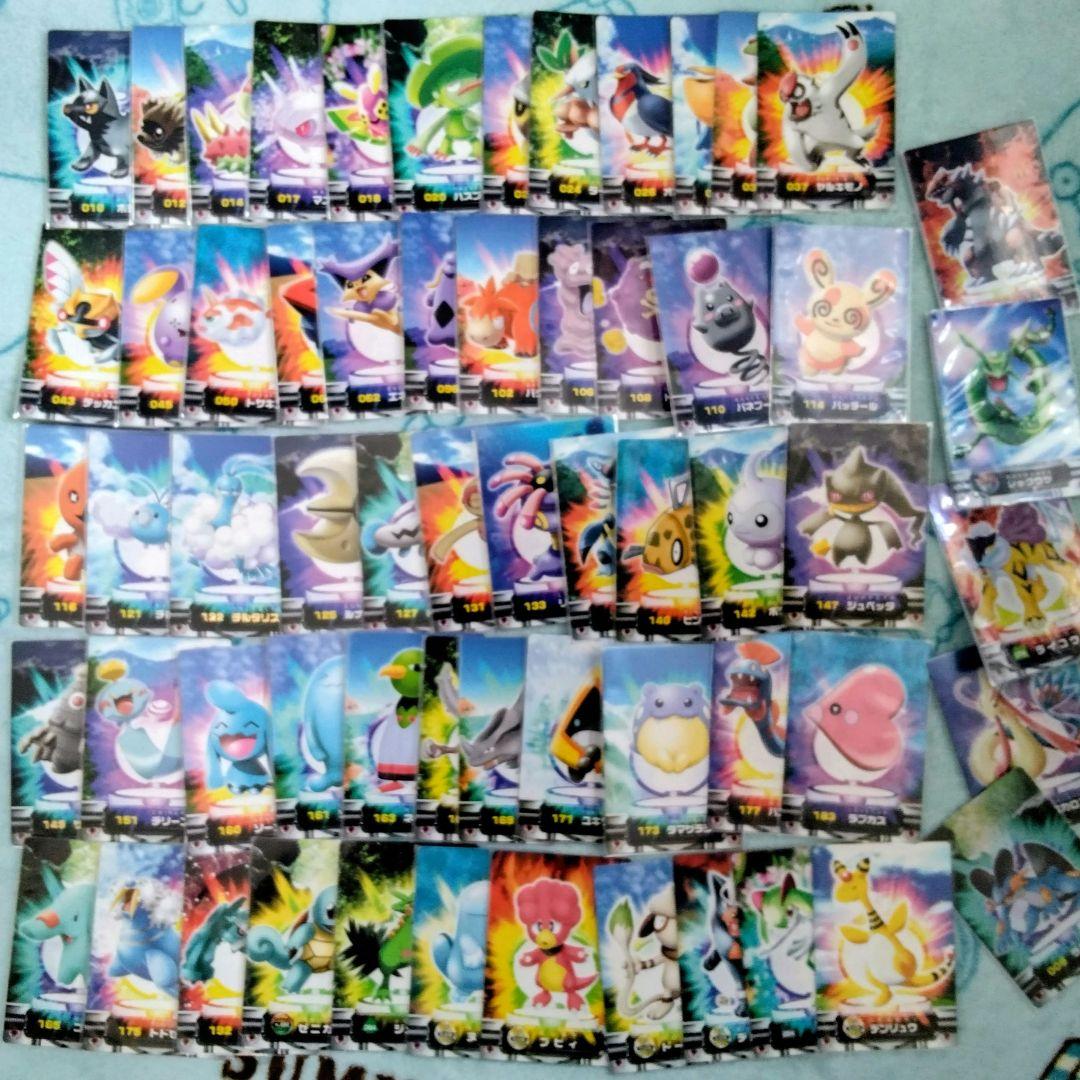 ポケモン　ずかん　カード　図鑑　レックウザ　ライコウ　ミロカロス