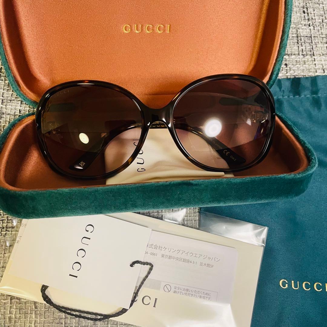 未使用新品 GUCCI サングラス ブラウン