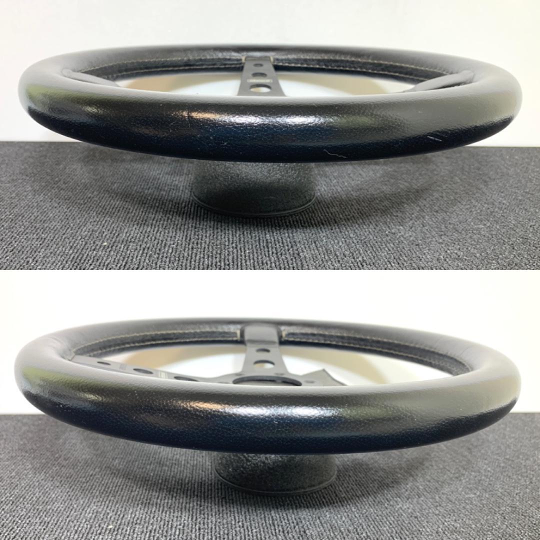 モモ プロト ティーポ 35パイ ブラックレザー 正規品 12年製 ステアリング