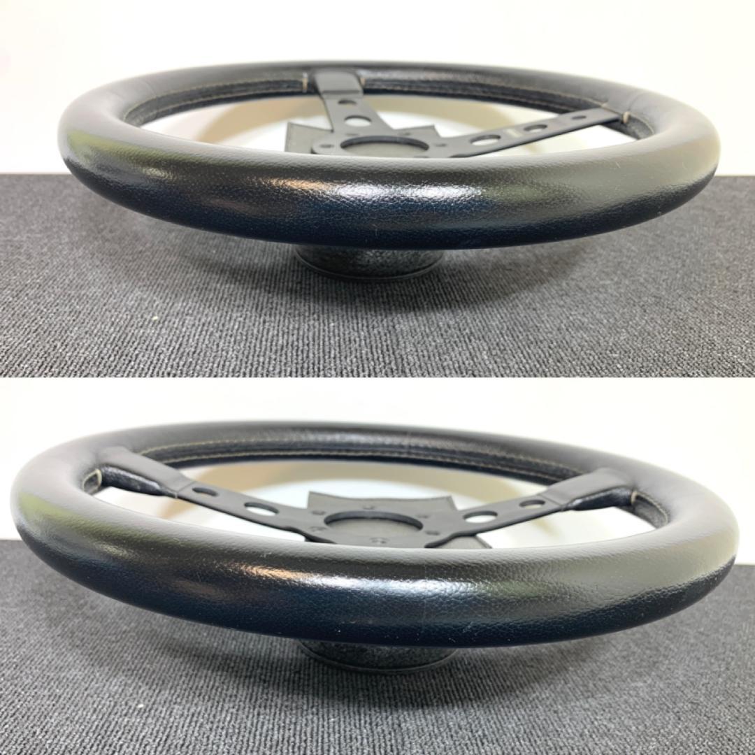 モモ プロト ティーポ 35パイ ブラックレザー 正規品 12年製 ステアリング