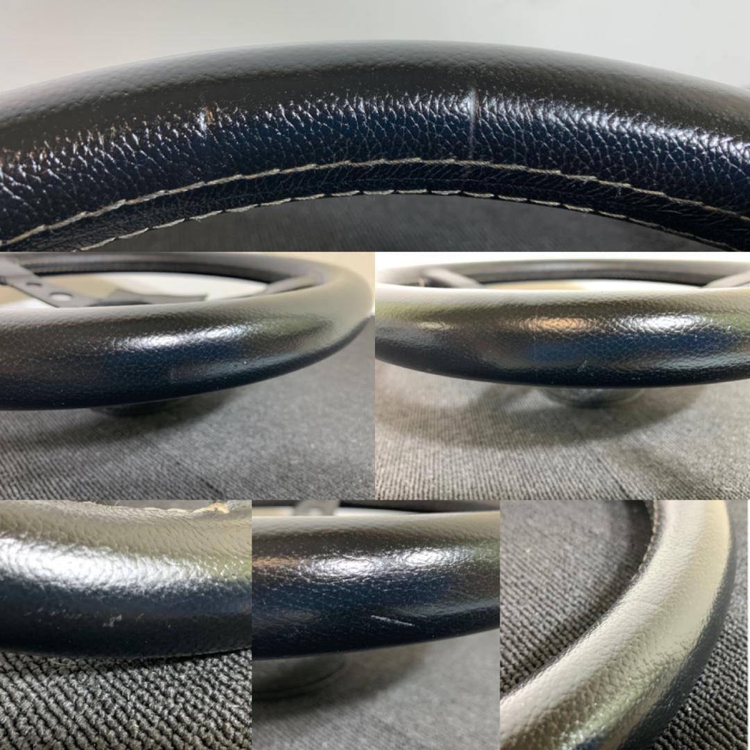 モモ プロト ティーポ 35パイ ブラックレザー 正規品 12年製 ステアリング