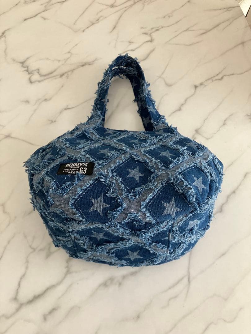 1002 LaLa☆　デニムリメイクバック　ハンドメイド　2点