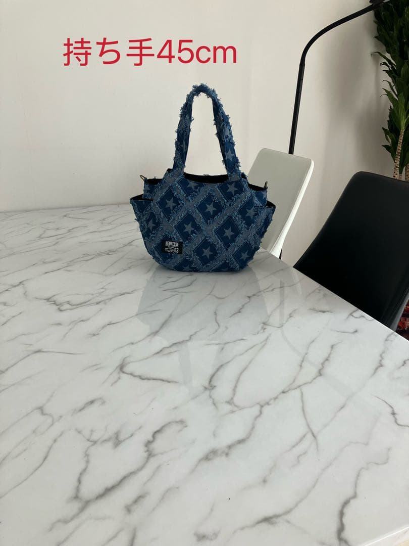 1002 LaLa☆　デニムリメイクバック　ハンドメイド　2点