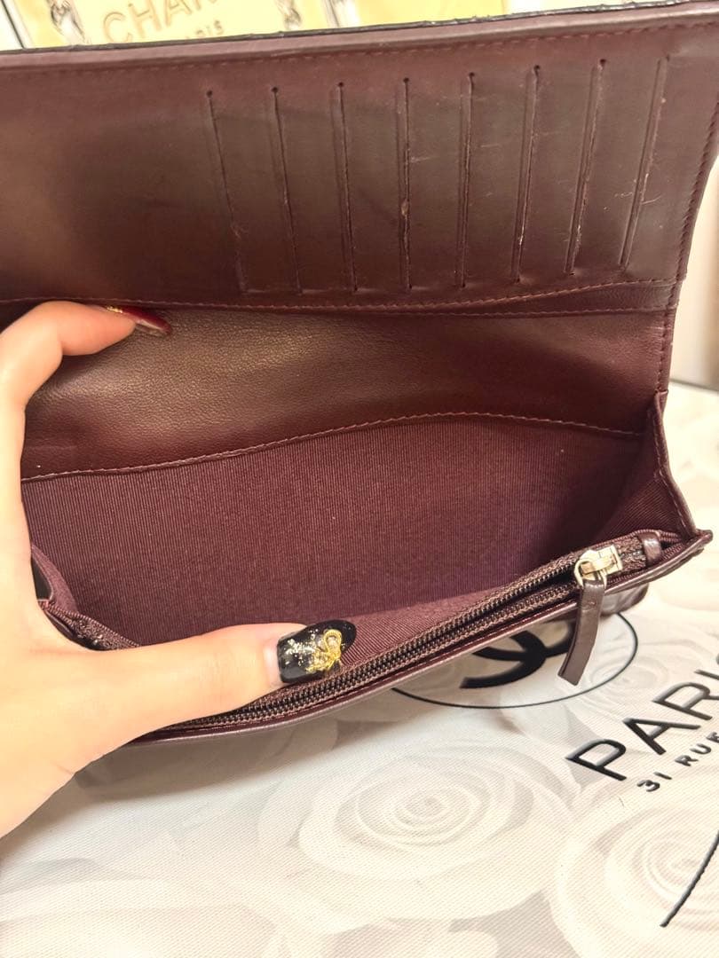 美品✨️CHANEL シャネルマトラッセラムスキン長財布✨️②
