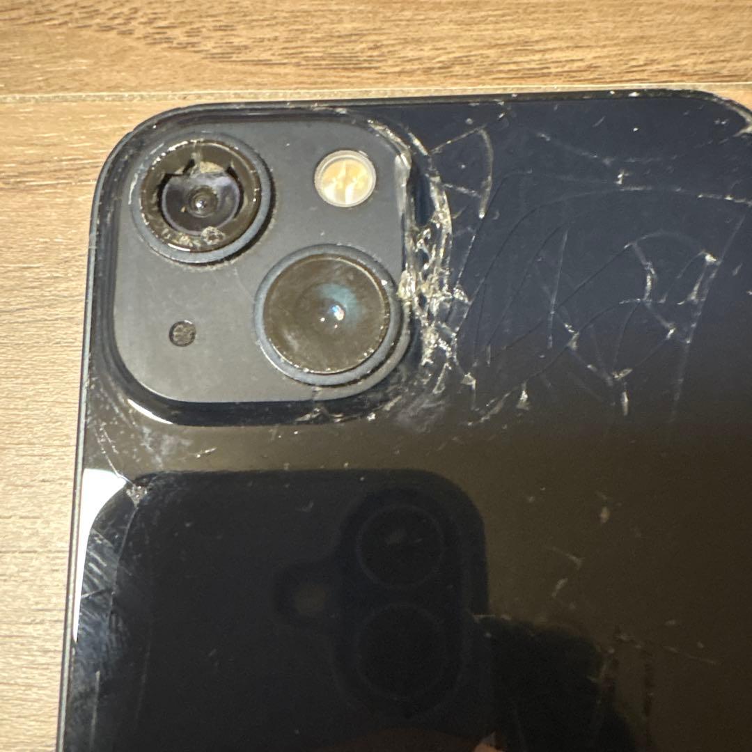 iPhone13 128GB ミッドナイト ブラック SIMフリー 背面傷あり