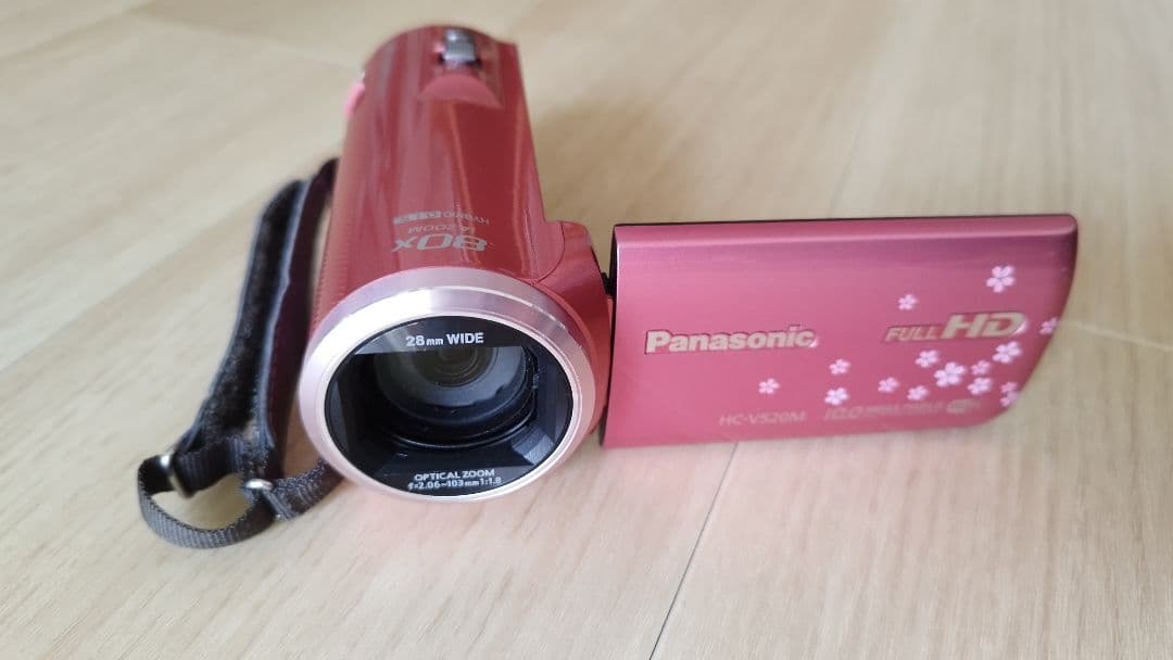 いく★Panasonic HC-V720M ピンク ビデオカメラ