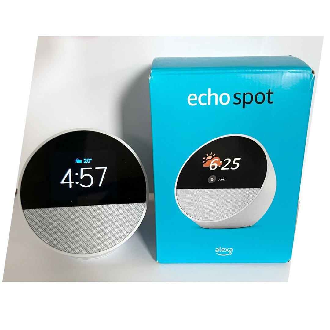 Amazon Echo Spot グレーシャーホワイト 2024年発売