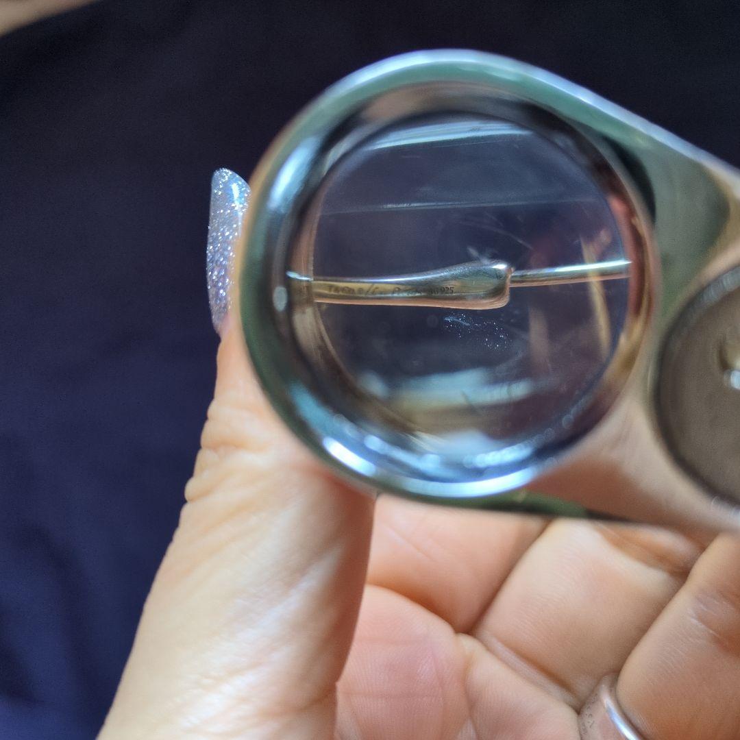 ティファニー オープンハート フープピアス ag925 片方