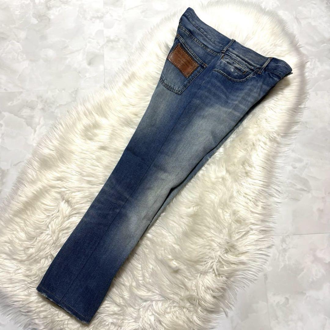 ルックブック掲載 ドルチェ&ガッバーナ レザーパッチ デニム パンツ ジーンズ