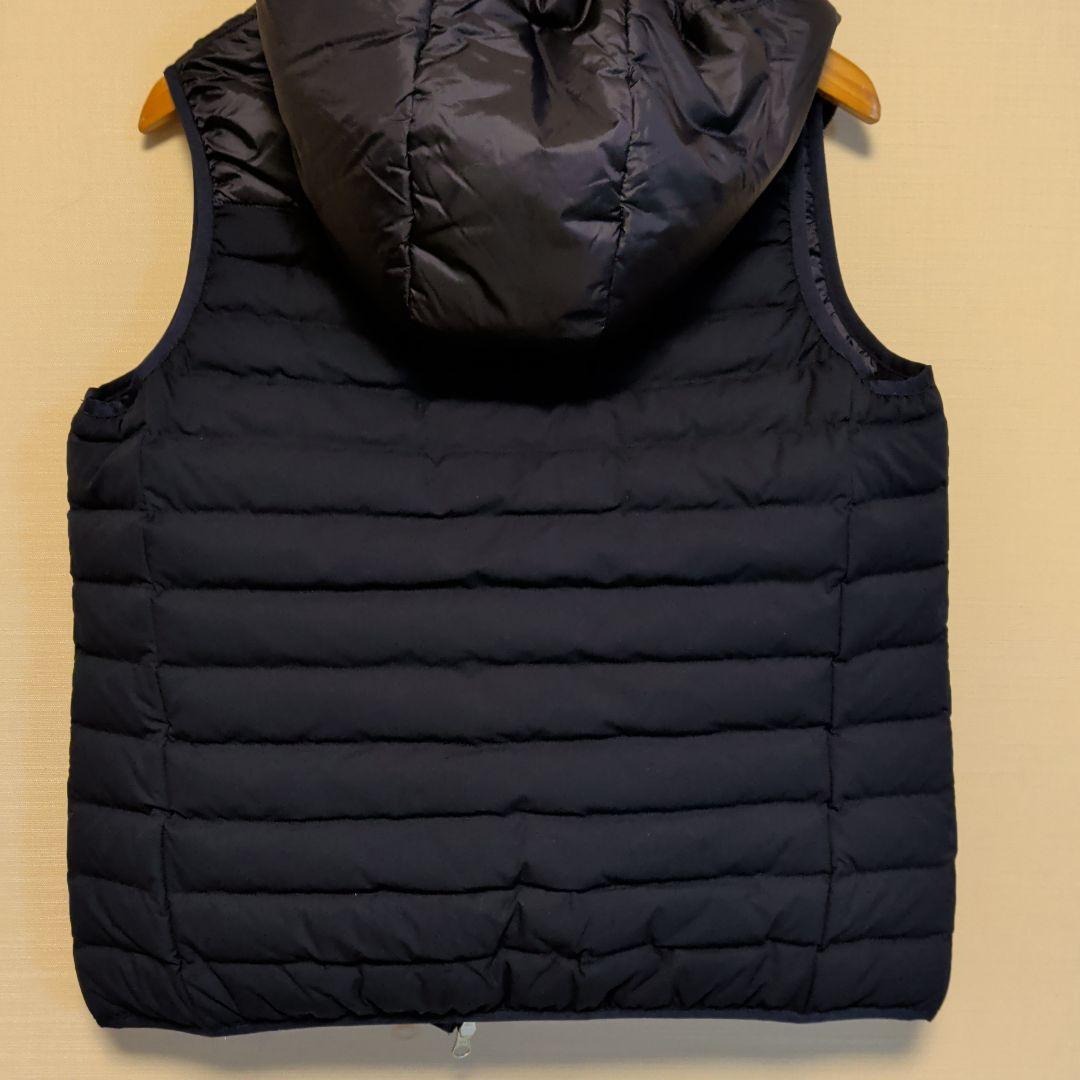 and per se フード付きダウンベスト ネイビー