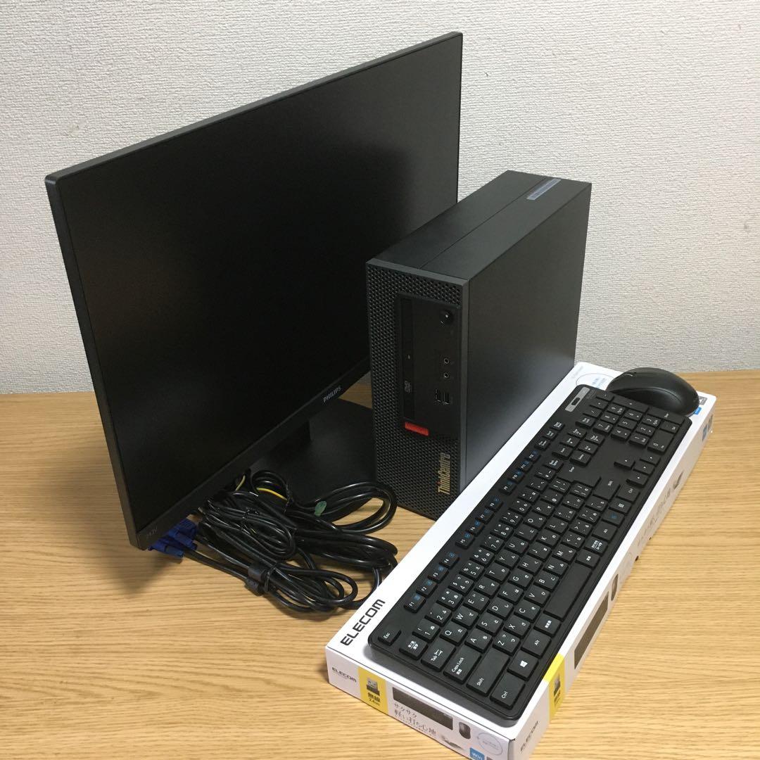 Lenovo ThinkCentre Win11 デスクトップ 23.8'モニタ