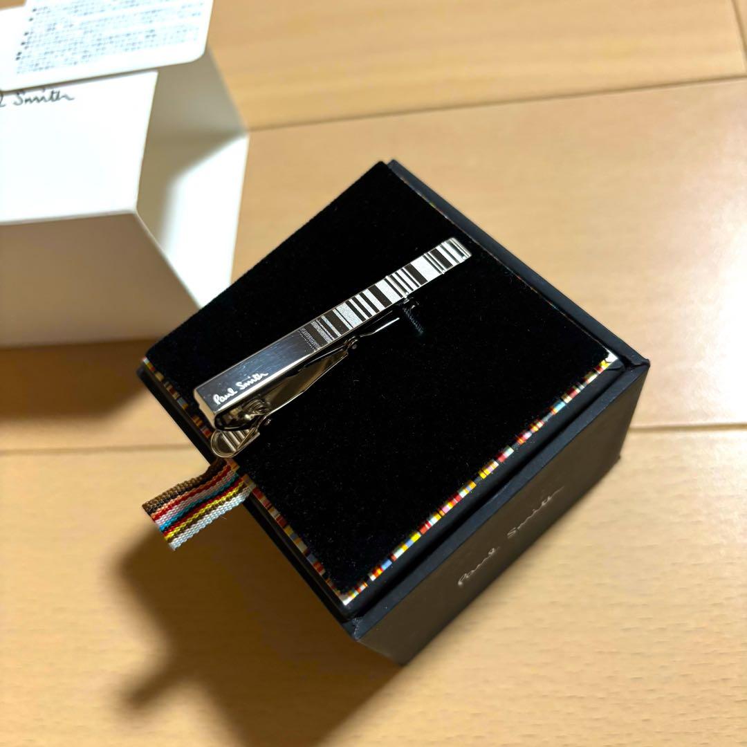 Paul Smith ネクタイピン　シャドーストライプ　極美品　タイバー