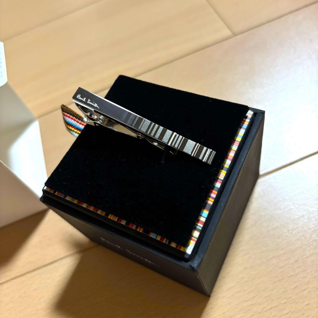 Paul Smith ネクタイピン　シャドーストライプ　極美品　タイバー