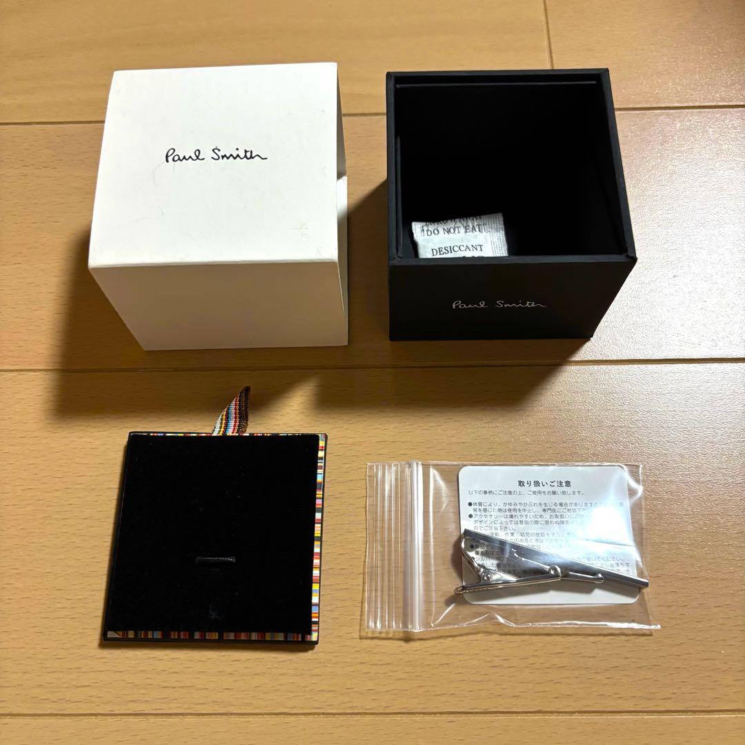 Paul Smith ネクタイピン　シャドーストライプ　極美品　タイバー