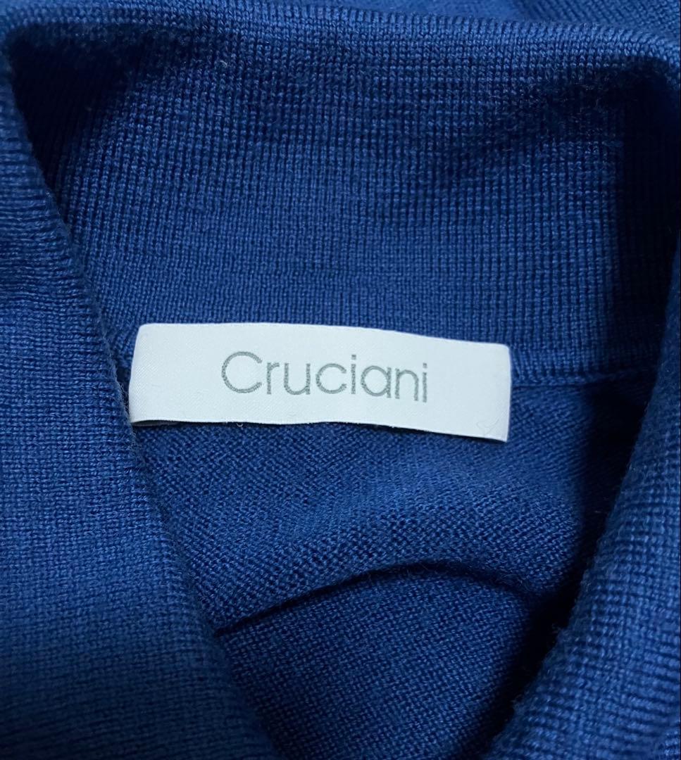 Cruciani（クルチアーニ）の長袖ニットポロシャツ　送料無料　46サイズ