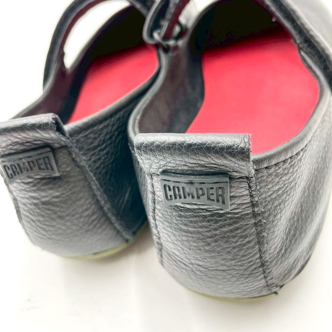 美品 カンペール パンプス ライトニナ メリージェーン 24cm 黒 Y1128